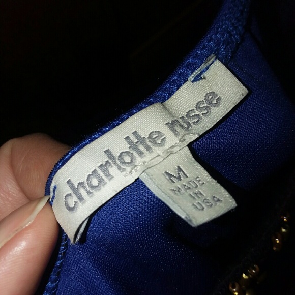 Royal blue dress w/ beading - Picture 4 of 4